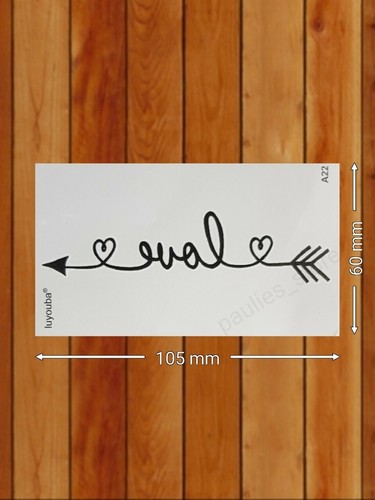 "Love Arrow" Waterproof Temporary Tattoo, Body Art, Fake Tattoo Sticker - Picture 2 of 3