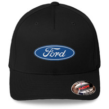 USA Ford Classic Car Logo Black Hat Flexfit Baseball Cap Printed Emblem S/M/L/XL