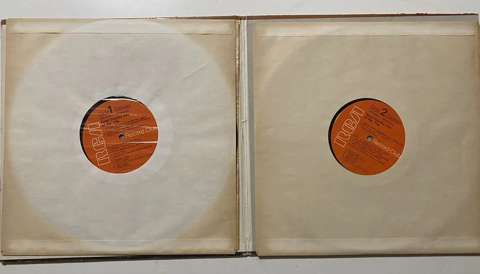 Great Country Hits Of The 70s Compilation 2 LP Vinyl Record Album Outlaw Western - Image 4 of 4