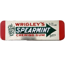 2010s Wrigley's Spearmint Gum Large Tin Candy Advertisement Collectible 6.5" E16
