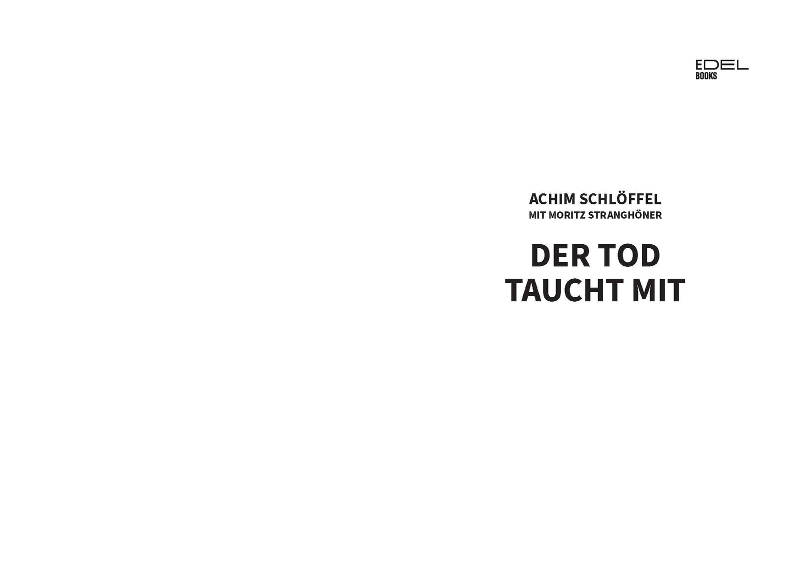 Thumbnail - Der Tod Taucht Mit | Schlöffel, Achim | Stranghöner, Moritz