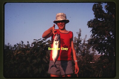 Someone after a Fishing Trip in 1973, Original 35mm Slide aa 14-12b