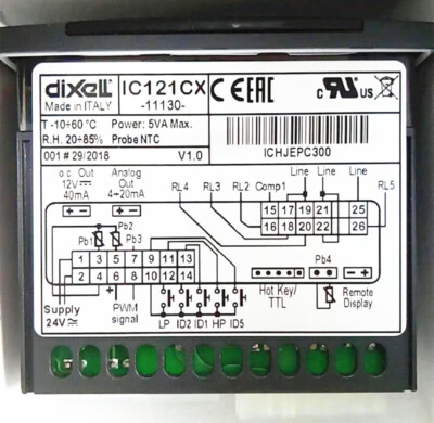 1pcs COPELAND/Dixell C121CX-11130 Temperature Controller