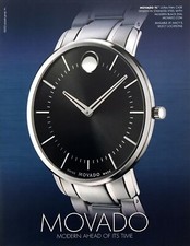 2014 Movado TC Ultra-Thin Case Watch photo "Ahead of Its Time" vintage print ad