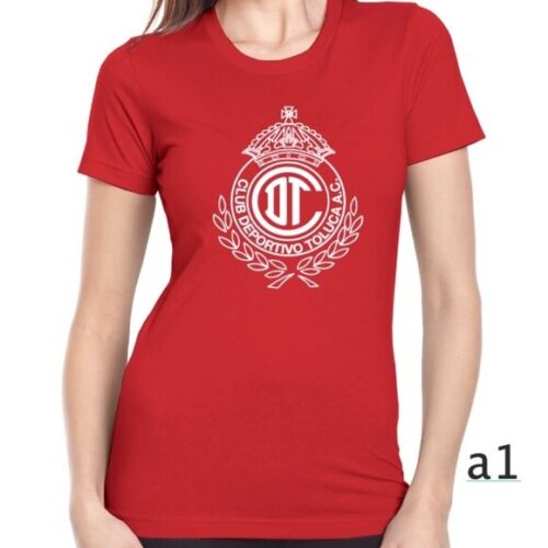 New Deportivo Toluca FC Mexico Futbol Soccer WOMANS T- shirt Camiseta Jersey  - Picture 1 of 4