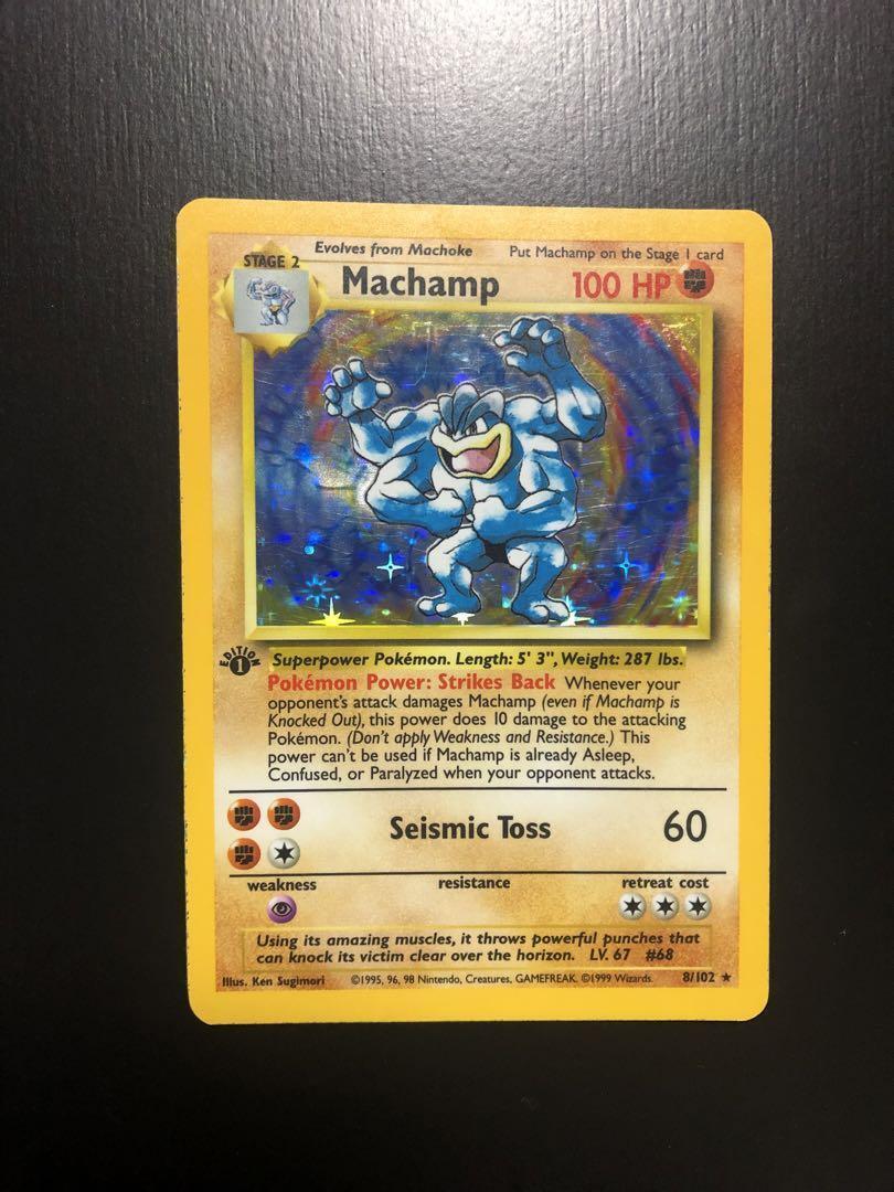 Kairiky Machamp English Version Pokemon Card Old Back | eBay Kairiky Machamp English Version Pokemon Card Old Back | eBay