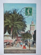 ALGERIA ALGIERS ALGIERS Mosque Mosque Mosque Minaret Palmiers Old Postcard 30