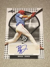 BROCK JONES 2018 LEAF PERFECT GAME AUTOGRAPH #27/50 STANFORD CARDINAL T.B. RAYS
