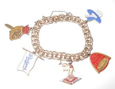 Bracciale Charm Oro 1957-1966 Baseball World Series All Star Balfor Press Pins