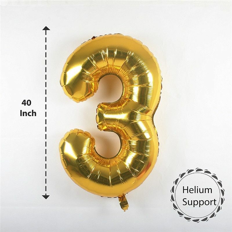 DekoRex 40 Inch Silver Number 20 Foil Balloon - Mylar Helium Or Air Fill, For Birthday, Anniversary Parties - View #5