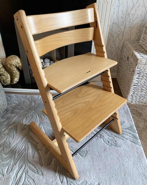 stokke wooden high chair