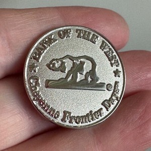 Bank of the West Cheyenne Frontier Days Souvenir Sponsor Lapel Pin