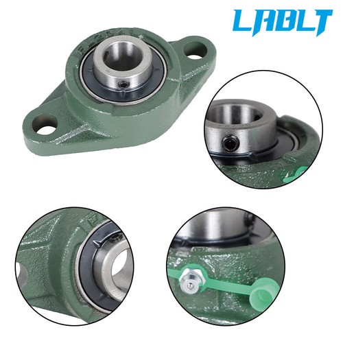 LABLT 4Pcs 3/4" Bore UCFL204-12 Solid Pillow Block Flange Mounted Bearing 2 Bolt - Picture 2 of 10