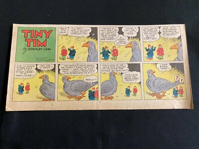 14a TINY TIM by Stanley Link Sunday Third Page Comic Strip