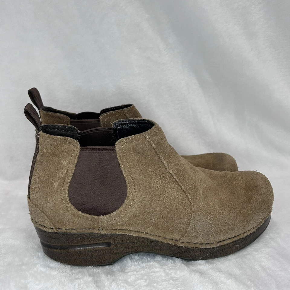 Botines Chelsea Dansko Frankie Gamuza Miel Bronceado Pulido Para Mujer EU 38 US 7.5 8 Foto 3 de 4