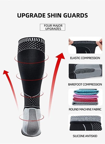 Calf Compression Sleeve Ankle Brace Leg Support Socks Foot Fasciitis Pain Relief - Picture 3 of 14