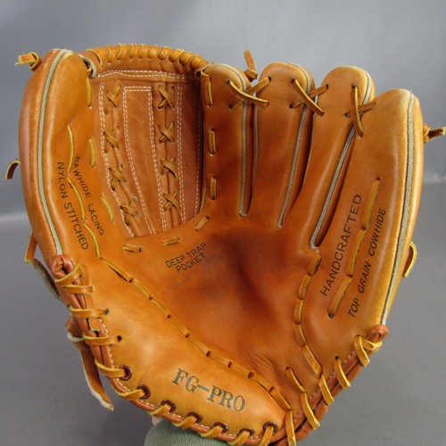 Guanto da baseball modello professionale Maxpro 12" Mitt modello FG-PRO pelle bovina grana superiore - Foto 6 di 8