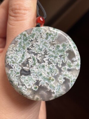 純天然無燒染水草瑪瑙綠油水草瑪瑙Untreated Natural Moss Agate Large