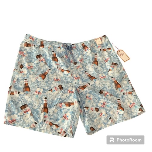 New Coors Light Swim Trunks 9" Inseam Men’s Big & Tall Size 2XB NWT