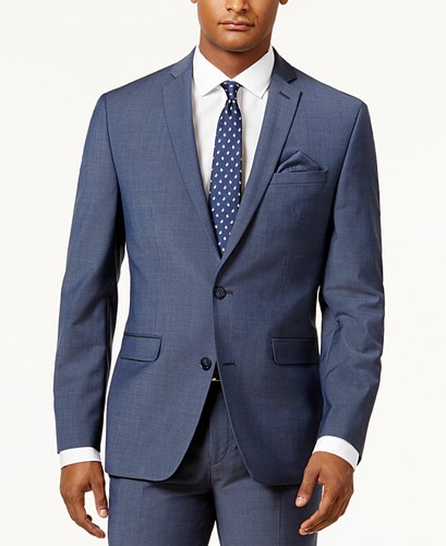 Bar III Mens Suit Jacket Blue Size 40 