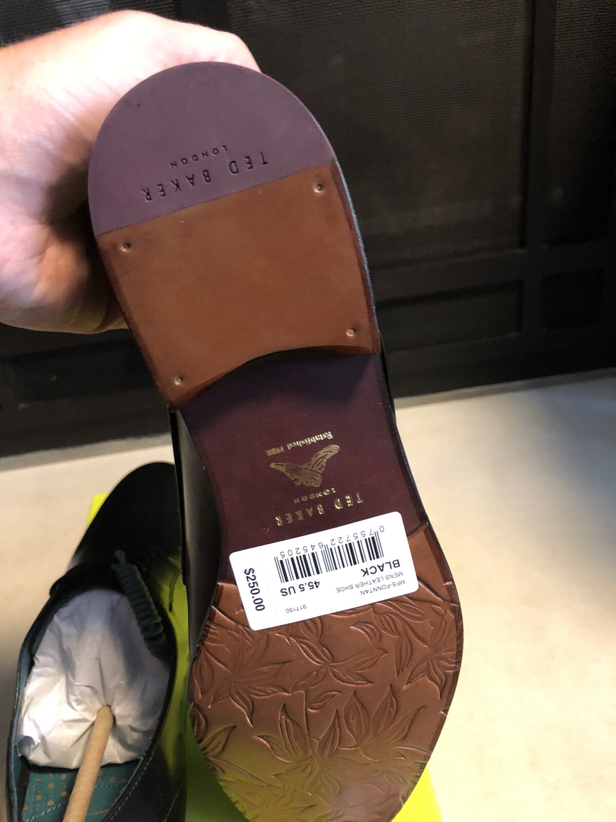 Ted Baker Fonntan Mens Black Green 