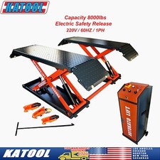 Mid Rise Scissor Lift 8000lbs Electric Release Auto Lift 220v1ph Car Lift