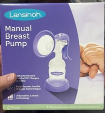Lansinoh Manual Breast Pump for Breastfeeding New, Sealed 