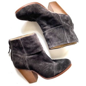 dark gray booties