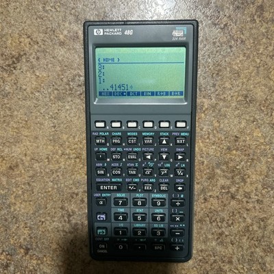 Hewlett Packard 48G Graphing Calculator Tested Working