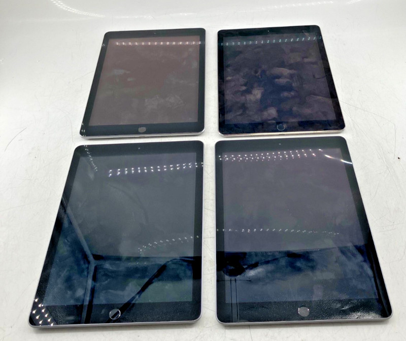 Apple Lot Of 4 iPad Mixed Generation Tablets. Untested. For Parts or Repair