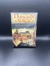 Dungeon Magic Sword Of The Elements  Nintendo NES Complete Box CIB Poster Taito 
