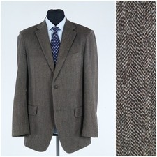 Summer Blazer 42R UK TOMMY HILFIGER Half Lined Sport Coat Herringbone Jacket