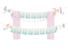 Happy Birthday Meerjungfrau Banner, 130x100cm, Mix