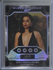 2025 James Bond Black Diamond Relics 12/25 Quad as Ana de Armas Paloma #21 02aj