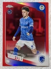 2025-26 Topps Chrome UCC Konstantinos Karetsas Red Refractor 4/5 SSP RC KAC Genk