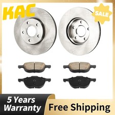 Front Disc Rotors + Ceramic Brake Pads For VOLVO C30 2012 - 2013 S40 2004 - 2011