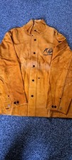 Parweld Panther Leather Welders Jacket XL Gold Protective Clothing Welding P3788