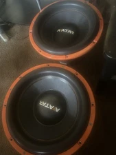 Avatar STU1546D2 15in Non-Enclosed Non-Powered Car Subwoofers