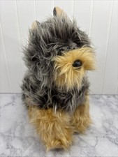 TY Classic Yorkie Yorkshire Terrier Plush Stuffed Puppy Dog 10 Soft Fuzzy Toy