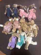Ty Attic Treasures Beanbag Plushies Collectible Lot with Clothing