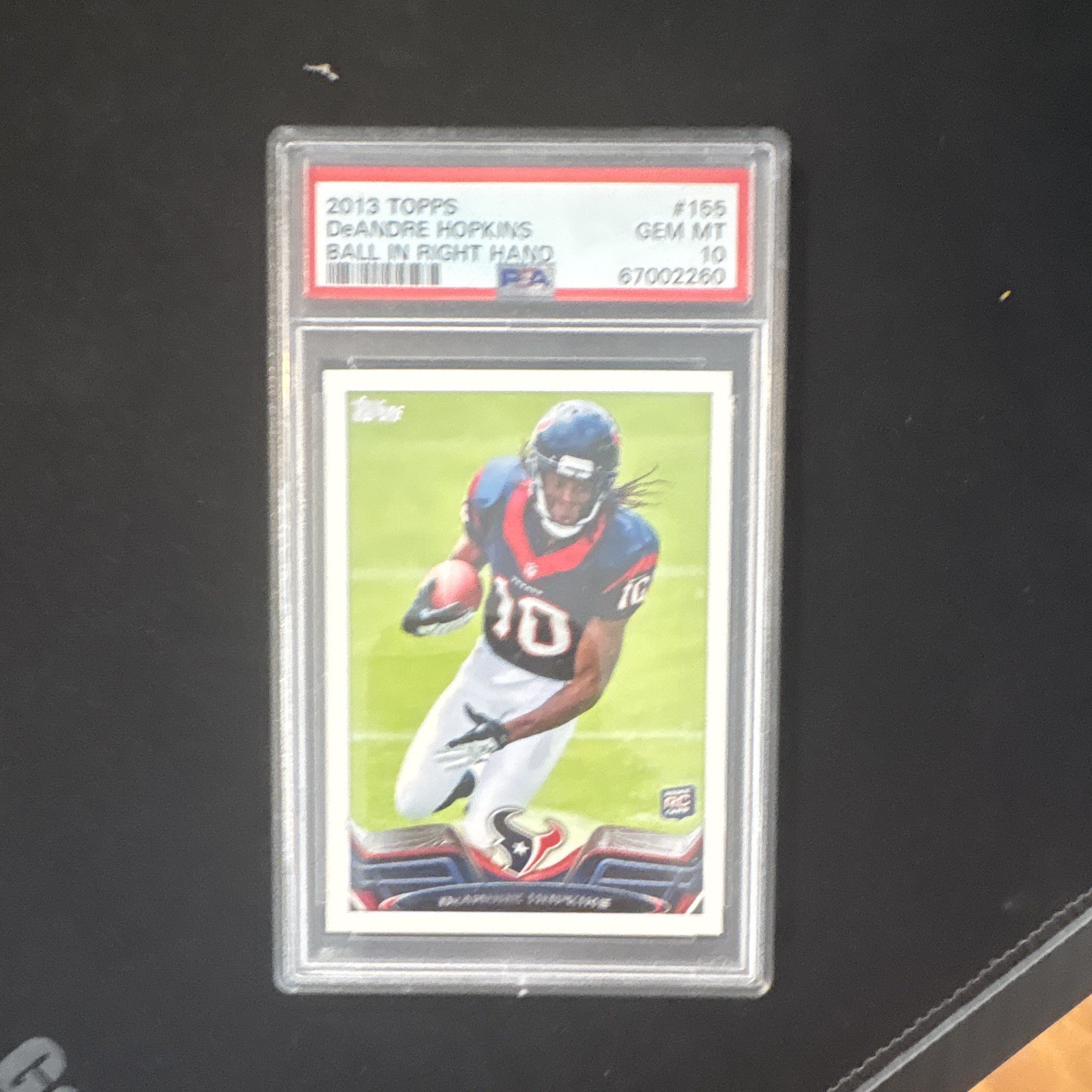 DeAndre Hopkins Topps #155 Ball in Right Hand