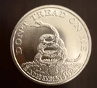 1 Troy Oz 999 Fine Silver Don't Tread On Me 1773 Boston Tea Party Silver Round