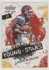 2009 Score Inscriptions Young Stars Gold Zone 33/50 Leodis McKelvin #14 fm0