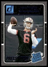 2016 Donruss Press Proof Blue #374 Jeff Driskel Rookie RC 49ers football card. rookie card picture