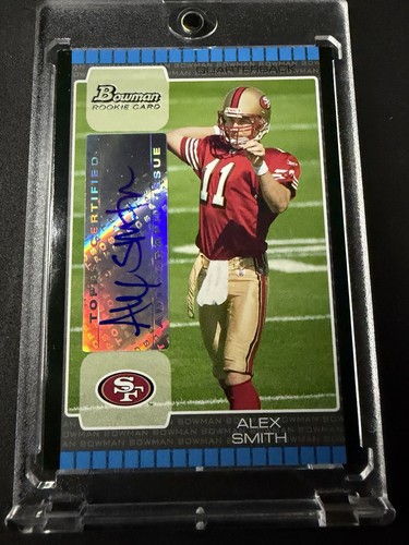 Alex Smith [Autograph] #114 2005 Bowman card