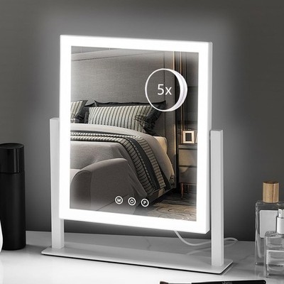Lighted Makeup Mirror, '' Hollywood Vanity Mirror with Lights