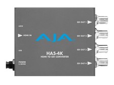 AJA HA5-4K-R0 SDI Converter 4K60 / Quad 3G-SDI / HDR / AC-3 Pass-Through