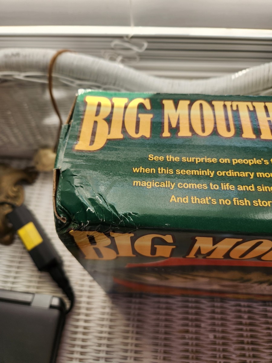 Big Mouth Billy Bass Vintage – 1999 Gemmy, Avec Boîte, Fonctionne