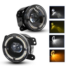 4 Inch Led Fog Lights Front Bumper Driving Lamps Kit For Jeep Wrangler Jk Jl Lj