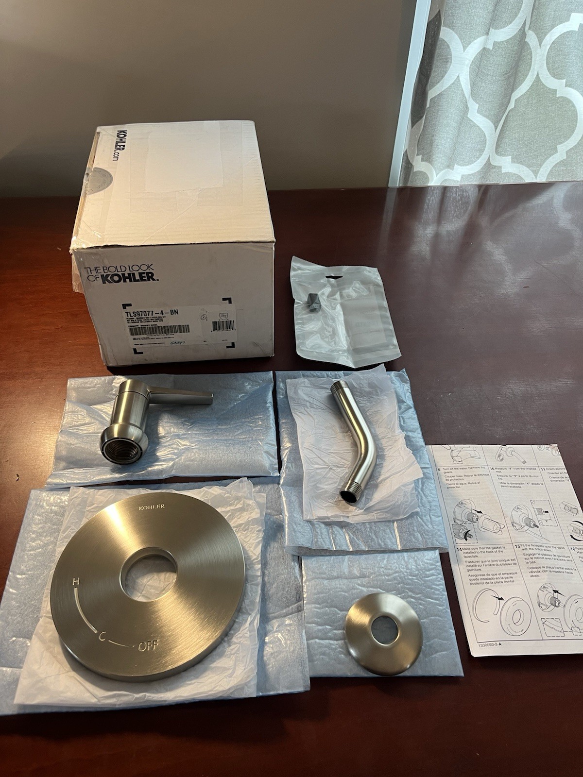 Kohler K-TLS97077-4-BN Pitch Shower Only Trim Package - Brus